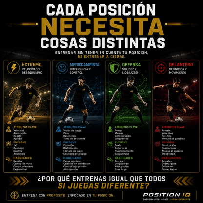 Guía digital Mejora según tu posición en el Futbol